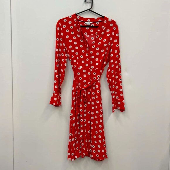 Boden Jessica Dress - Red Print - Size 12 US - Picture 2 of 5